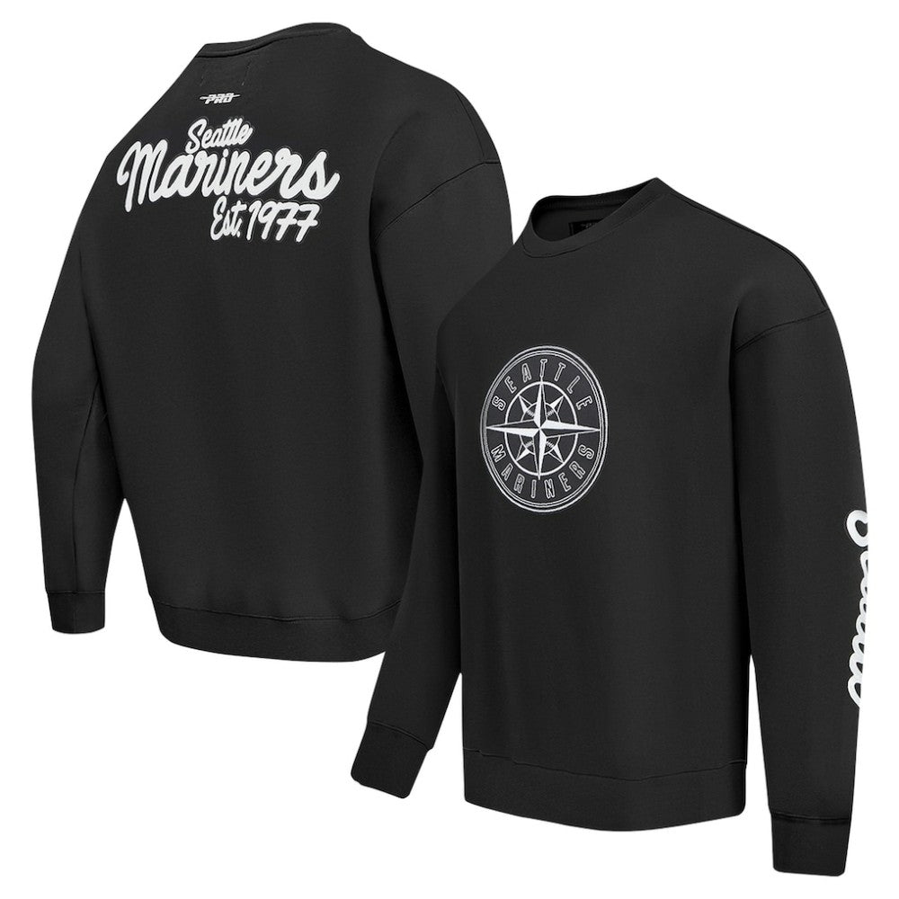 Seattle Mariners Pro Standard Paint The City Dropped Shoulder Pullover Sweatshirt - MLB Pullover