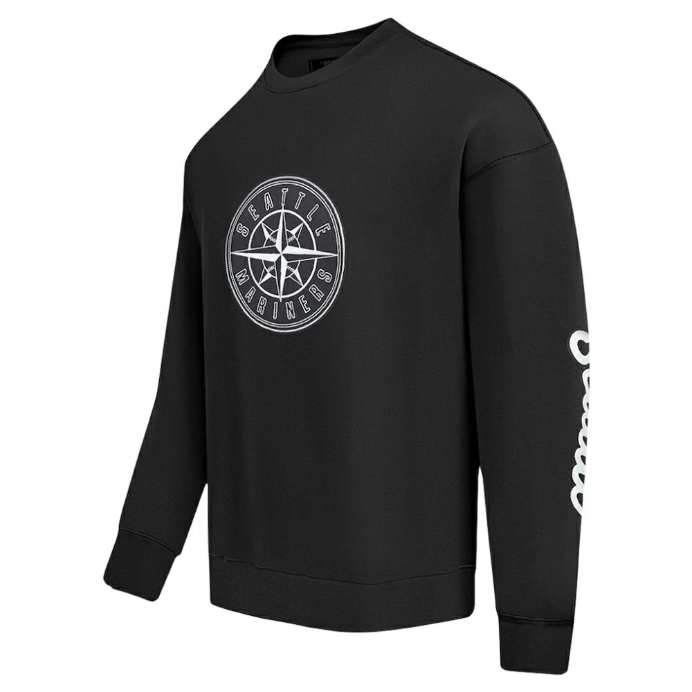 Seattle Mariners Pro Standard Paint The City Dropped Shoulder Pullover Sweatshirt - MLB Pullover