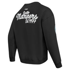 Seattle Mariners Pro Standard Paint The City Dropped Shoulder Pullover Sweatshirt - MLB Pullover