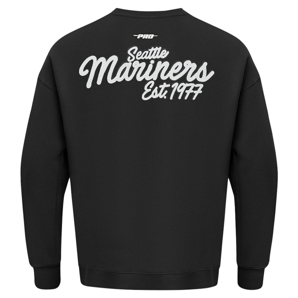 Seattle Mariners Pro Standard Paint The City Dropped Shoulder Pullover Sweatshirt - MLB Pullover