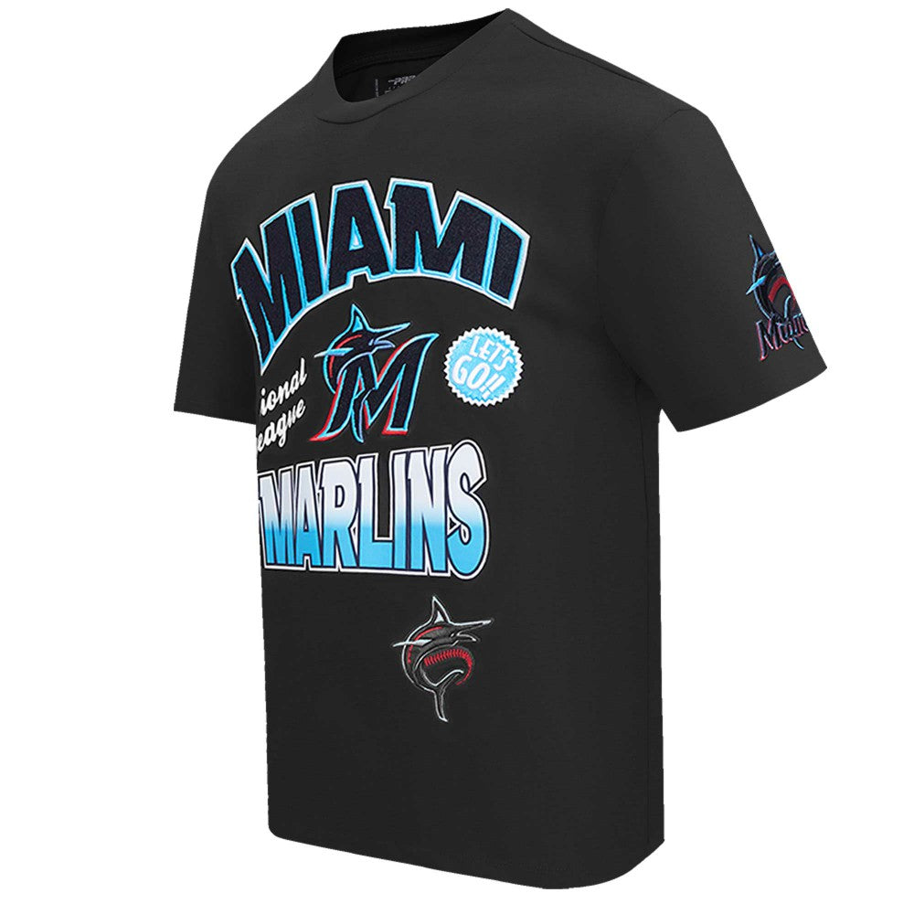 Miami Marlins Pro Standard Turn It Up Dropped Shoulder T-Shirt - MLB T-shirts