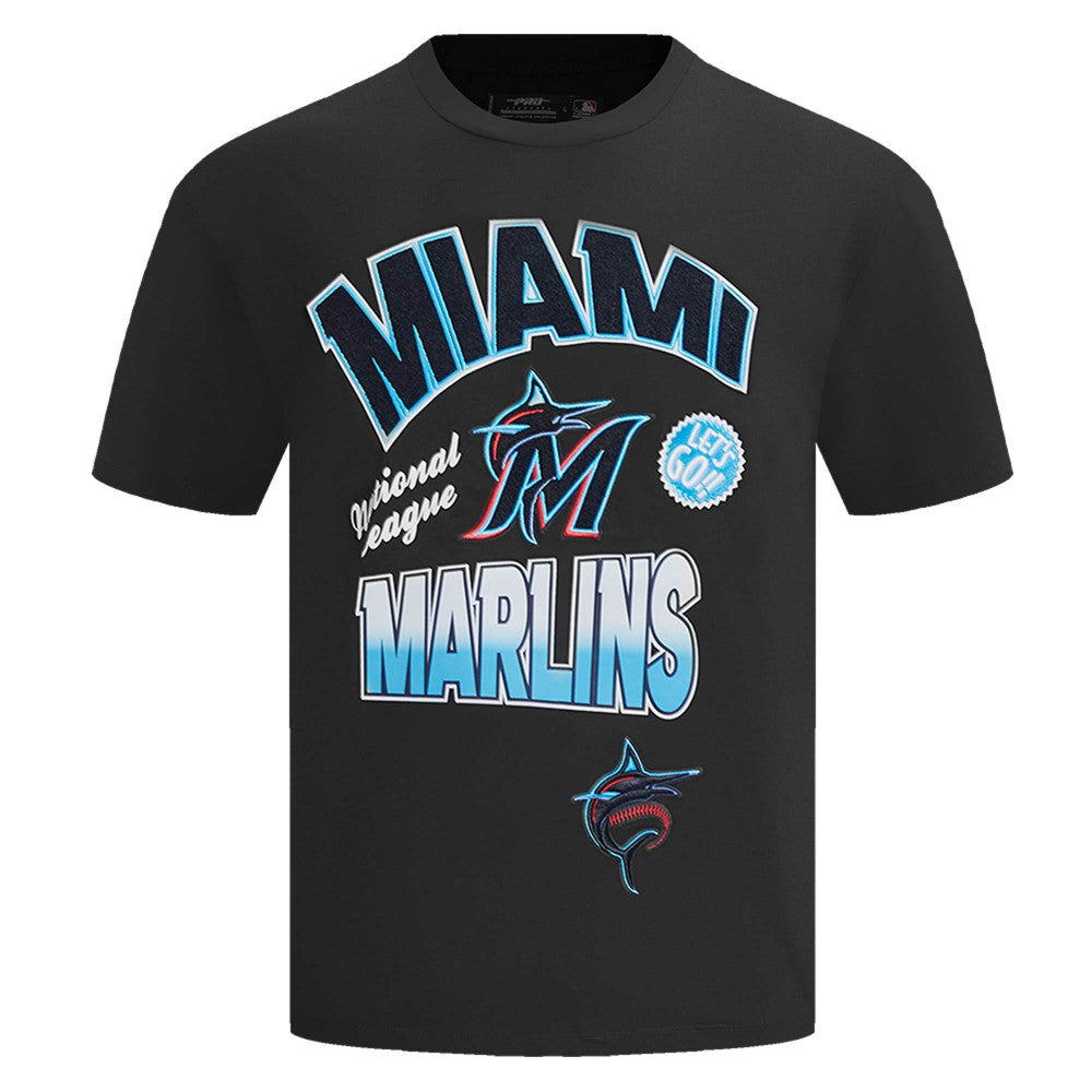 Miami Marlins Pro Standard Turn It Up Dropped Shoulder T-Shirt - MLB T-shirts