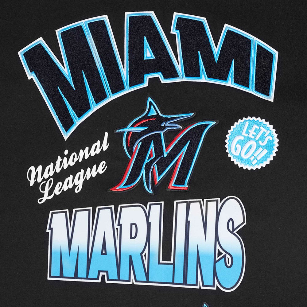 Miami Marlins Pro Standard Turn It Up Dropped Shoulder T-Shirt - MLB T-shirts