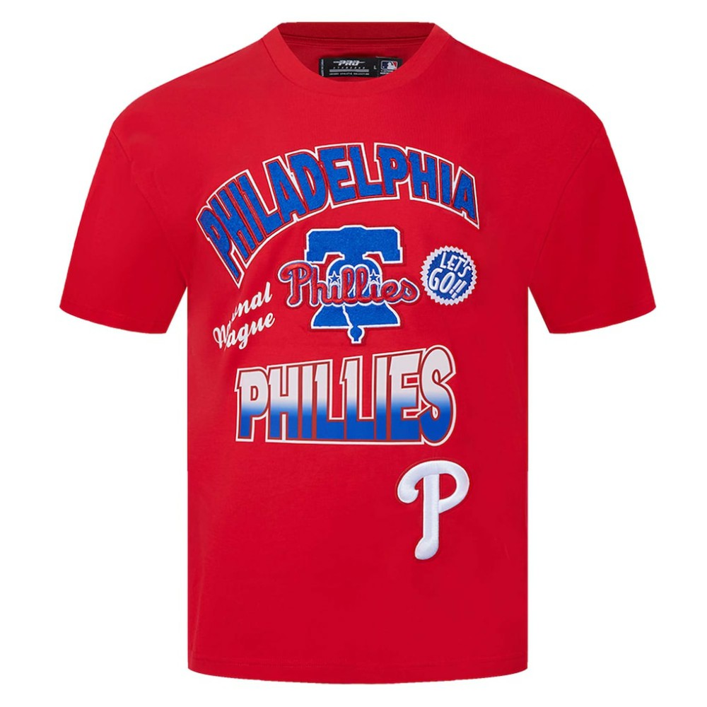 Philadelphia Phillies Pro Standard Turn It Up Dropped Shoulder T-Shirt - MLB T-shirts