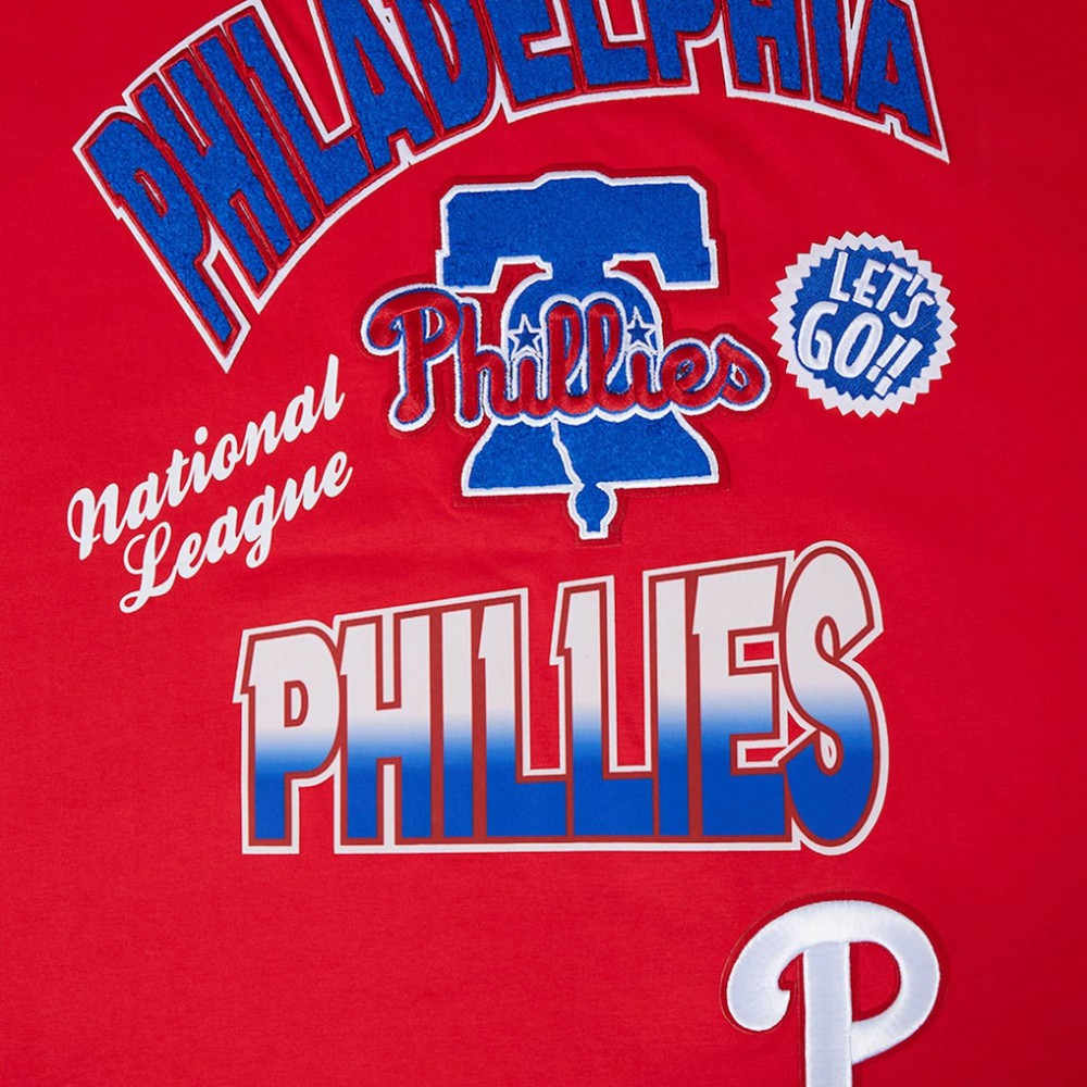 Philadelphia Phillies Pro Standard Turn It Up Dropped Shoulder T-Shirt - MLB T-shirts