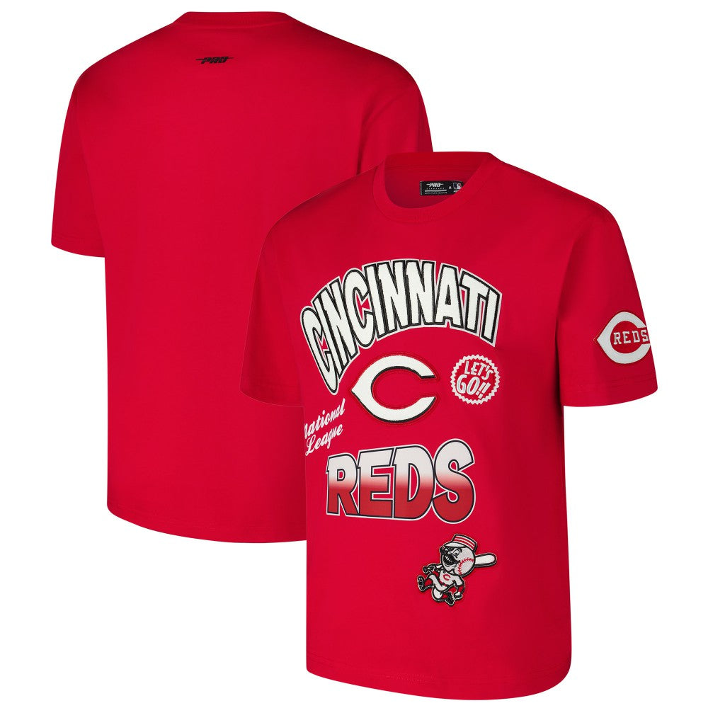 Cincinnati Reds Pro Standard Turn It Up Dropped Shoulder T-Shirt - MLB T-shirts