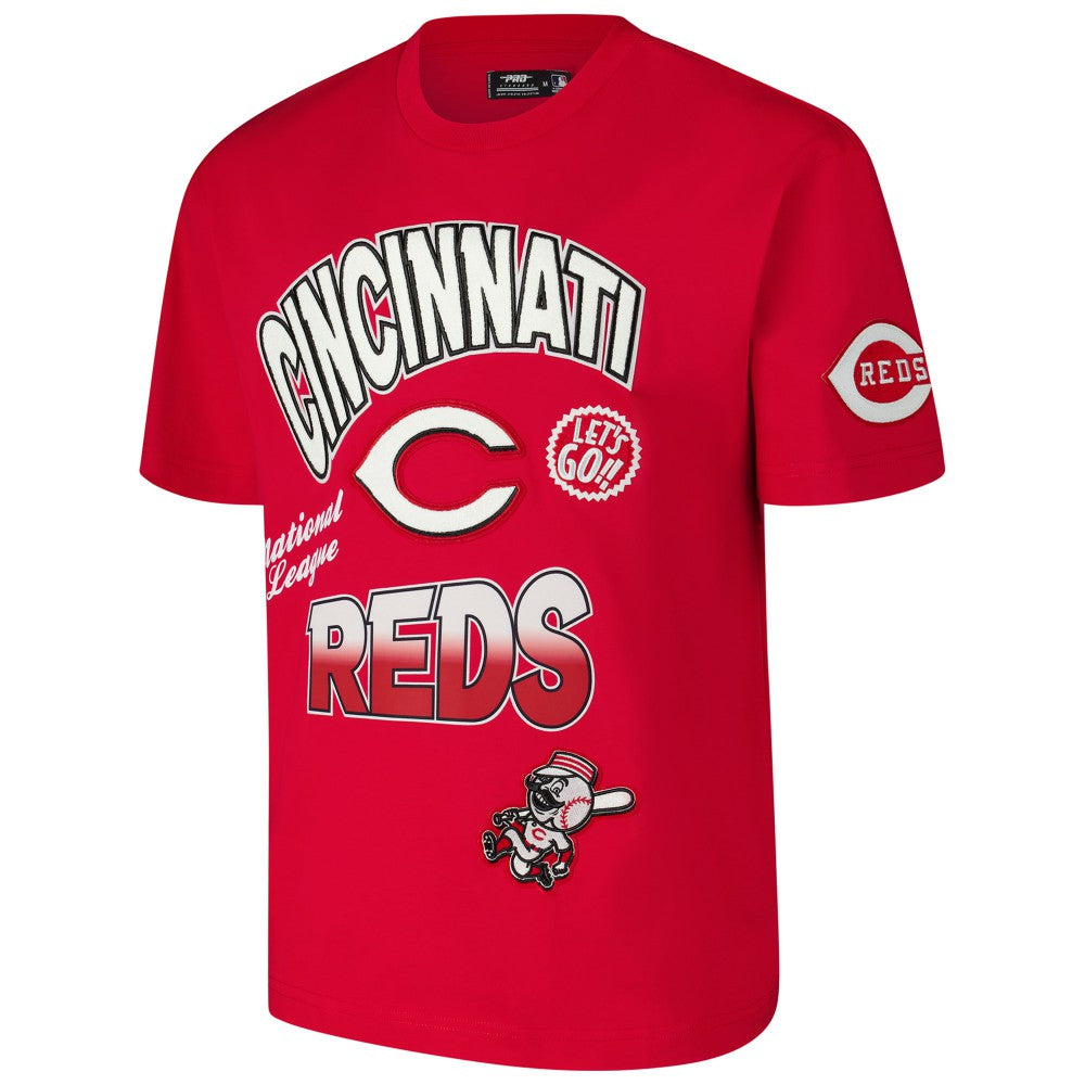 Cincinnati Reds Pro Standard Turn It Up Dropped Shoulder T-Shirt - MLB T-shirts