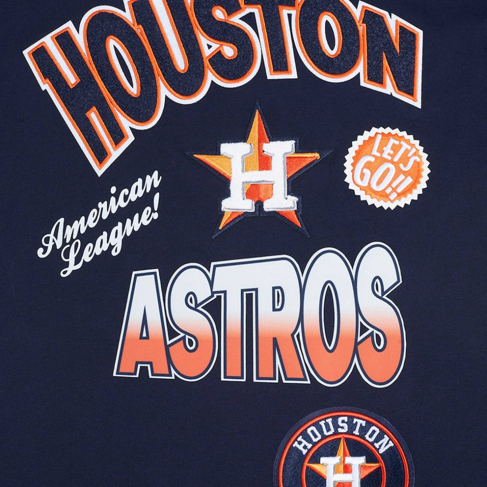 Houston Astros Pro Standard Turn It Up Dropped Shoulder T-Shirt - MLB T-shirts