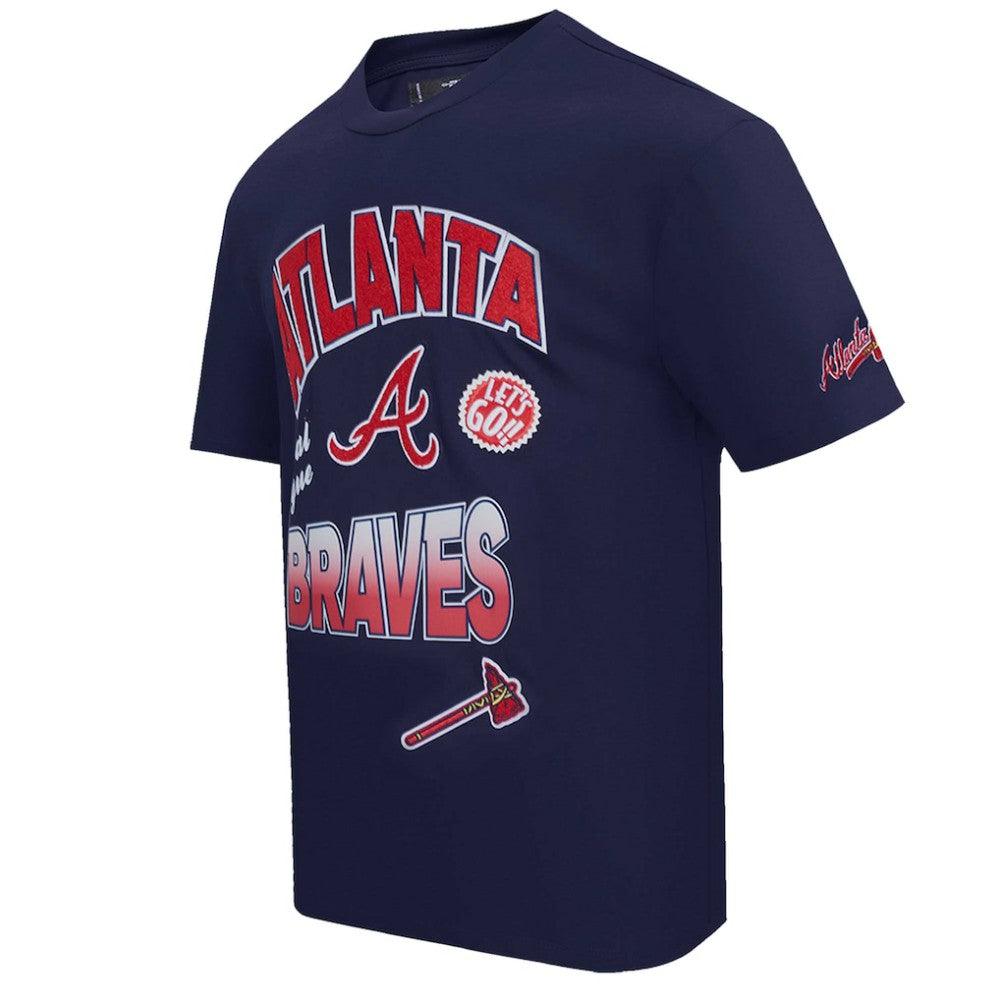 Atlanta Braves Pro Standard Turn It Up Dropped Shoulder T-Shirt - MLB T-shirts