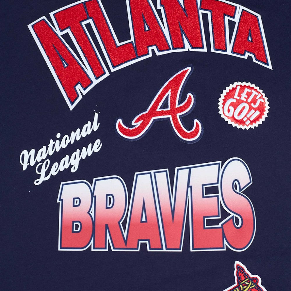 Atlanta Braves Pro Standard Turn It Up Dropped Shoulder T-Shirt - MLB T-shirts