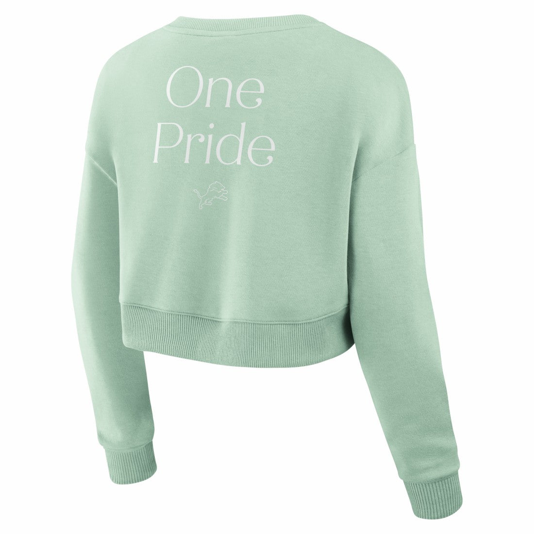 Detroit Lions Women's Studio Tri-Blend Cropped Pullover Sweatshirt | NFL Near me