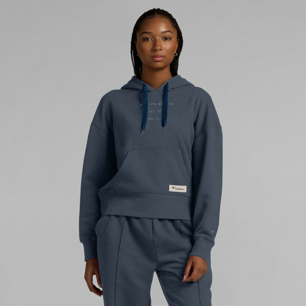 Atlanta Braves Fanatics Women's Elements Future Ground Subtle Tonal Pullover Hoodie - MLB Hoodies