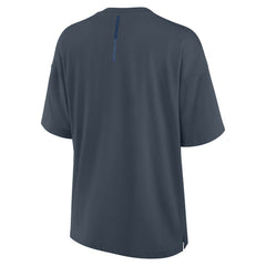Atlanta Braves Fanatics Women's Oversized Elements Raw Edge Future Ground T-Shirt - MLB T-shirts