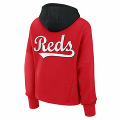 Cincinnati Reds Fanatics Women's Oversized Legacy Favorite Spectator Pullover Hoodie - MLB Hoodies