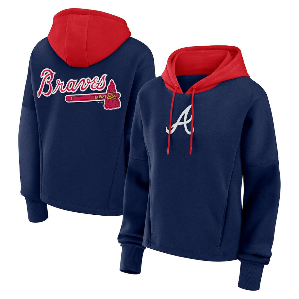 Atlanta Braves Fanatics Women's Oversized Legacy Favorite Spectator Pullover Hoodie - MLB Hoodies