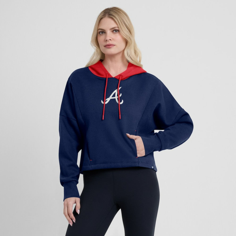 Atlanta Braves Fanatics Women's Oversized Legacy Favorite Spectator Pullover Hoodie - MLB Hoodies