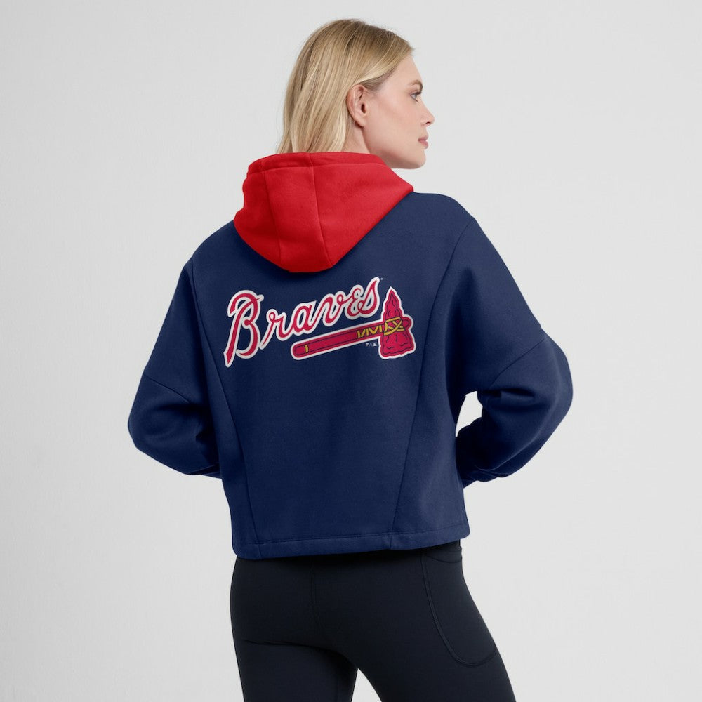 Atlanta Braves Fanatics Women's Oversized Legacy Favorite Spectator Pullover Hoodie - MLB Hoodies