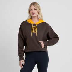 San Diego Padres Fanatics Women's Oversized Legacy Favorite Spectator Pullover Hoodie - MLB Hoodies