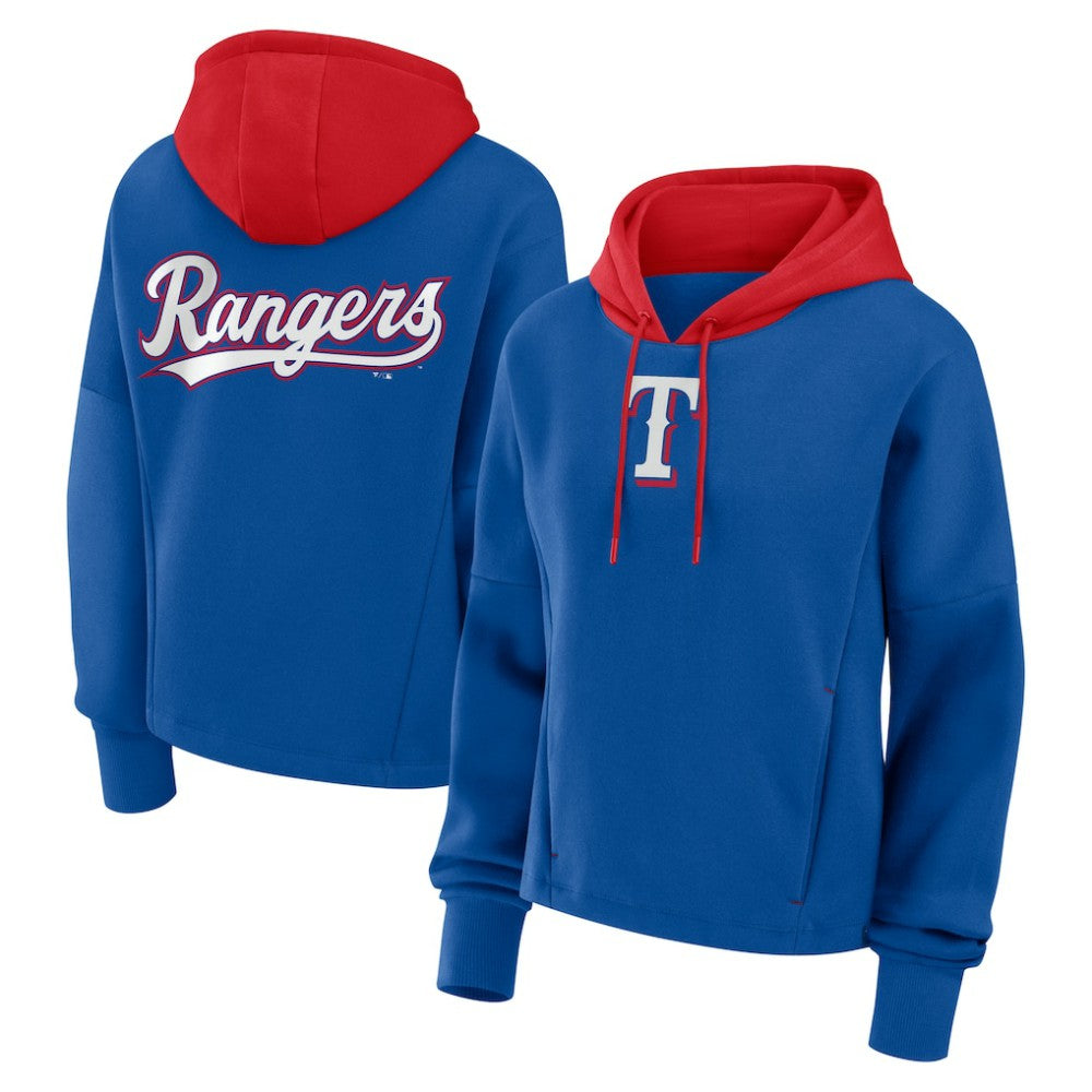 Texas Rangers Fanatics Women's Oversized Legacy Favorite Spectator Pullover Hoodie - MLB Hoodies