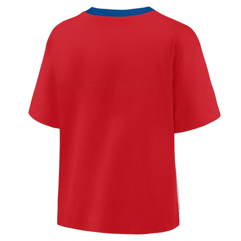 Philadelphia Phillies Fanatics Oversized Race To Win V-Neck T-Shirt - MLB T-shirts