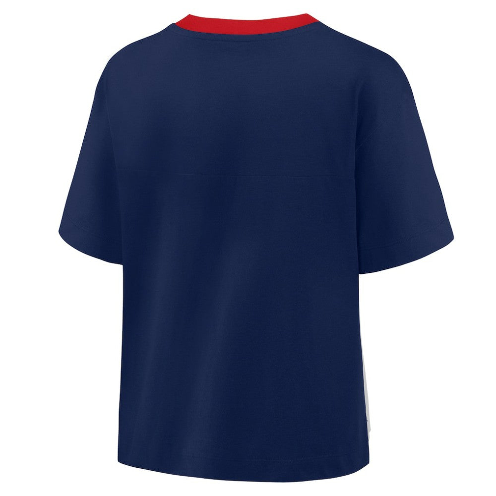 Boston Red Sox Fanatics Oversized Race To Win V-Neck T-Shirt - MLB T-shirts