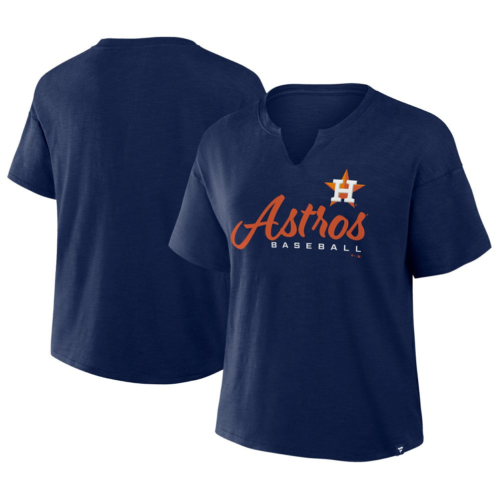 Houston Astros Fanatics Women's Fan Fave Stadium Slub Boxy T-Shirt - MLB T-shirts
