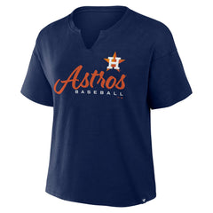 Houston Astros Fanatics Women's Fan Fave Stadium Slub Boxy T-Shirt - MLB T-shirts