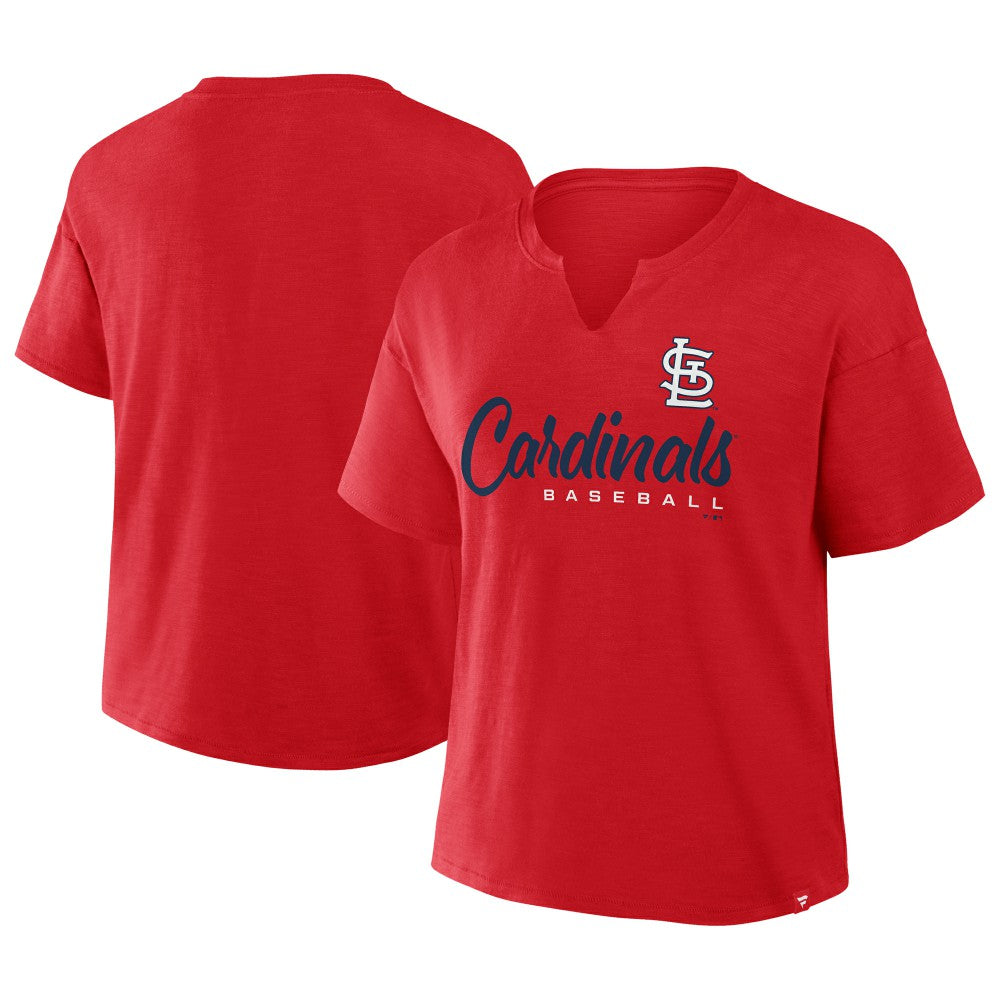 St. Louis Cardinals Fanatics Women's Fan Fave Stadium Slub Boxy T-Shirt - MLB T-shirts