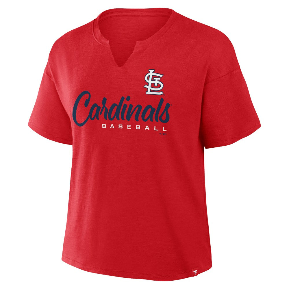 St. Louis Cardinals Fanatics Women's Fan Fave Stadium Slub Boxy T-Shirt - MLB T-shirts