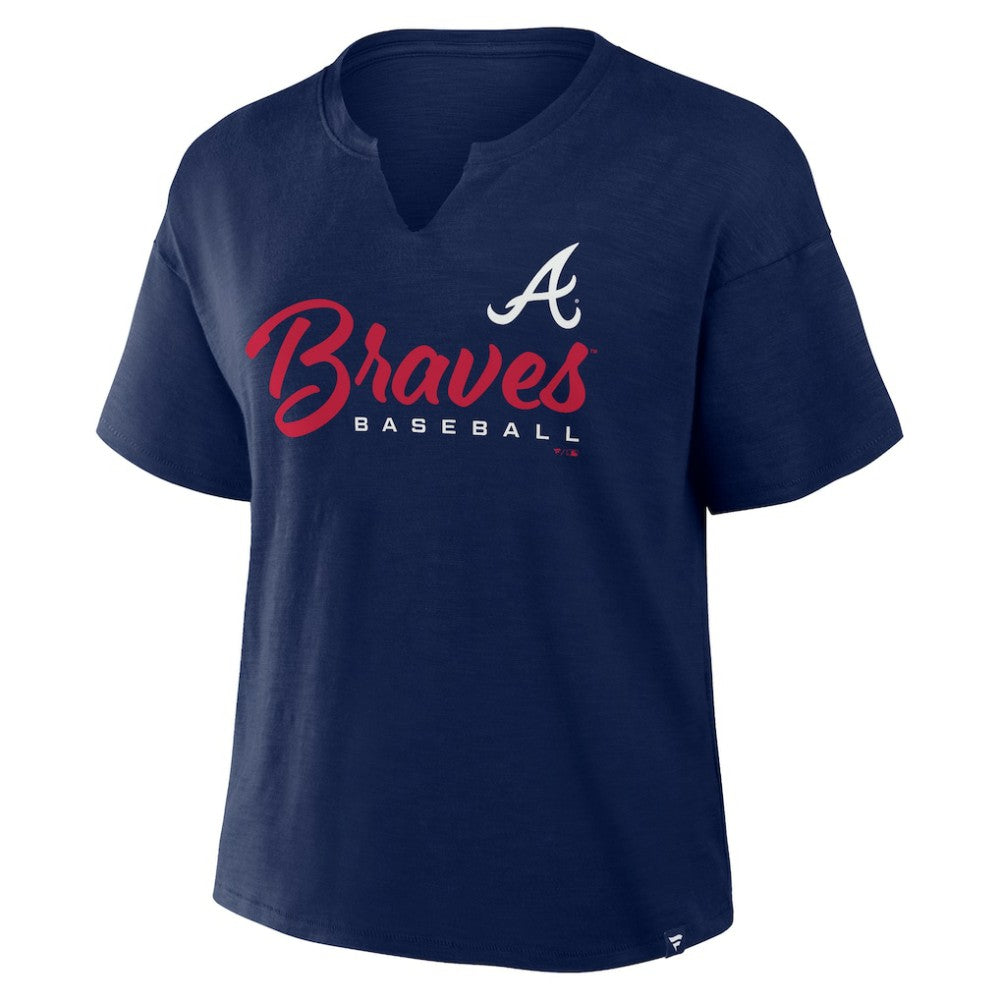 Atlanta Braves Fanatics Women's Fan Fave Stadium Slub Boxy T-Shirt - MLB T-shirts