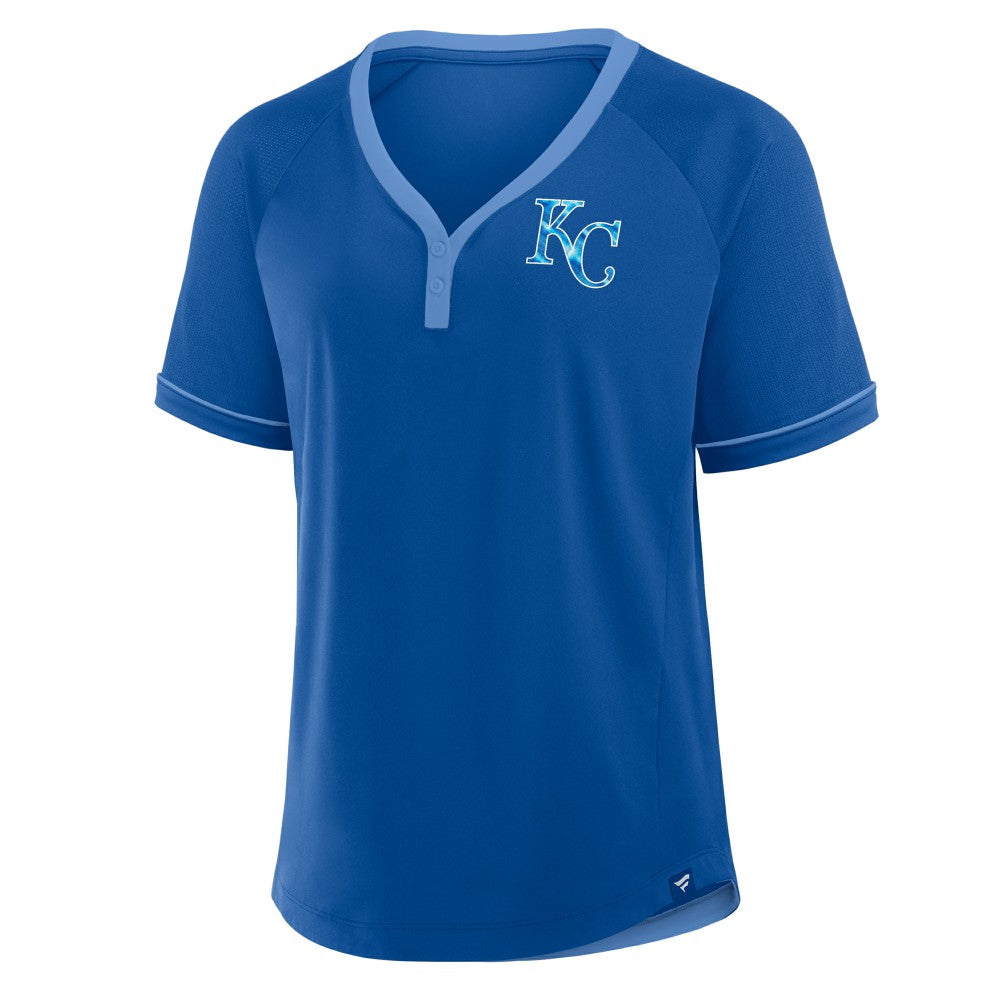 Kansas City Royals Fanatics Women's League Diva Star Raglan V-Neck T-Shirt - MLB T-shirts