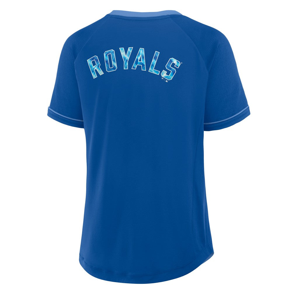 Kansas City Royals Fanatics Women's League Diva Star Raglan V-Neck T-Shirt - MLB T-shirts
