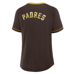 San Diego Padres Fanatics Women's League Diva Star Raglan V-Neck T-Shirt - MLB T-shirts