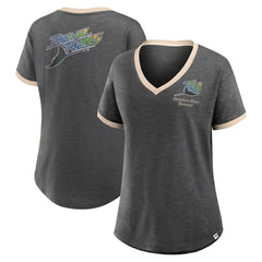Tampa Bay Rays Fanatics Women's Binge Worthy Stadium Slub V-Neck T-Shirt - MLB T-shirts
