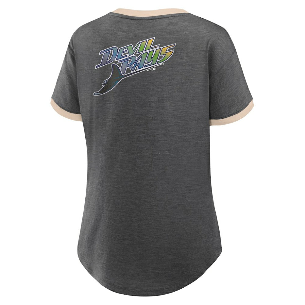 Tampa Bay Rays Fanatics Women's Binge Worthy Stadium Slub V-Neck T-Shirt - MLB T-shirts