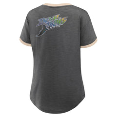 Tampa Bay Rays Fanatics Women's Binge Worthy Stadium Slub V-Neck T-Shirt - MLB T-shirts
