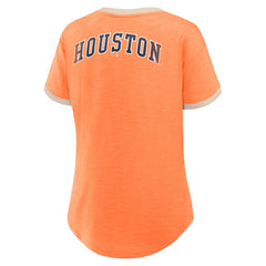 Houston Astros Fanatics Women's Binge Worthy Stadium Slub V-Neck T-Shirt - MLB T-shirts
