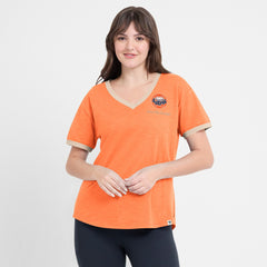 Houston Astros Fanatics Women's Binge Worthy Stadium Slub V-Neck T-Shirt - MLB T-shirts