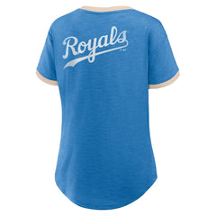 Kansas City Royals Fanatics Women's Binge Worthy Stadium Slub V-Neck T-Shirt - MLB T-shirts