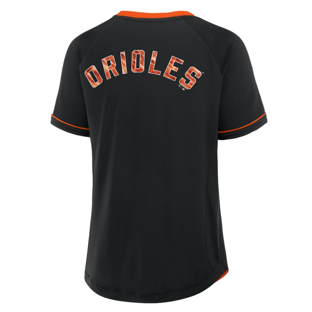 Baltimore Orioles Fanatics Women's Cooperstown Collection League Diva Raglan V-Neck T-Shirt - MLB T-shirts