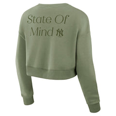 New York Yankees Fanatics Women's Studio Cropped Pullover Sweatshirt - MLB Pullover