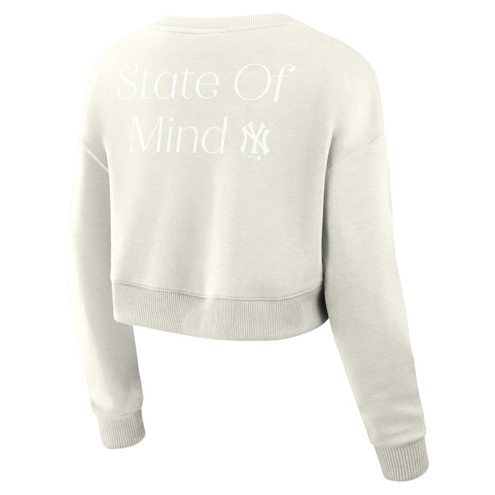 New York Yankees Fanatics Women's Studio Cropped Pullover Sweatshirt - MLB Pullover