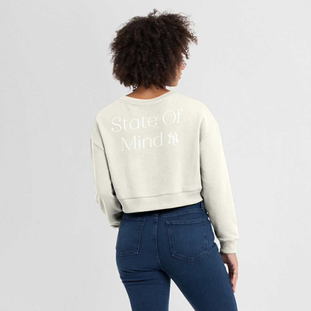 New York Yankees Fanatics Women's Studio Cropped Pullover Sweatshirt - MLB Pullover