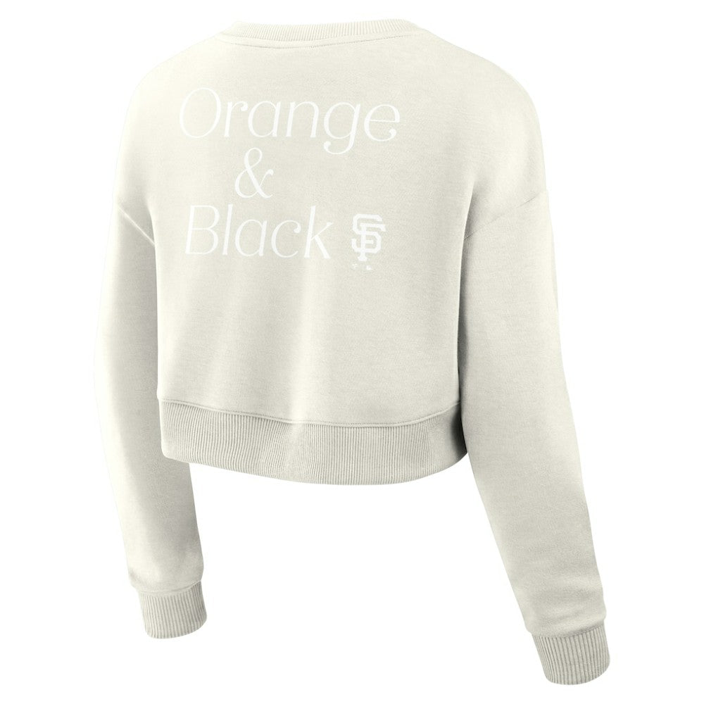 San Francisco Giants Fanatics Women's Studio Cropped Pullover Sweatshirt - MLB Pullover