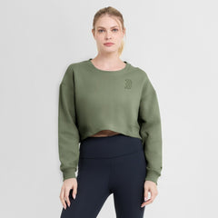 Boston Red Sox Fanatics Women's Studio Cropped Pullover Sweatshirt - MLB Pullover