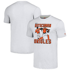 Adley Rutschman Baltimore Orioles Homage Caricature Player Tri-Blend T-Shirt - MLB T-shirts