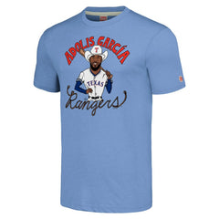 Adolis García Texas Rangers Homage Caricature Player Tri-Blend T-Shirt - MLB T-shirts