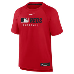 Cincinnati Reds Nike Authentic Collection Pregame Raglan Dri-FIT T-Shirt - MLB T-shirts