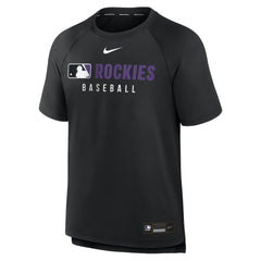 Colorado Rockies Nike Authentic Collection Pregame Raglan Dri-FIT T-Shirt - MLB T-shirts