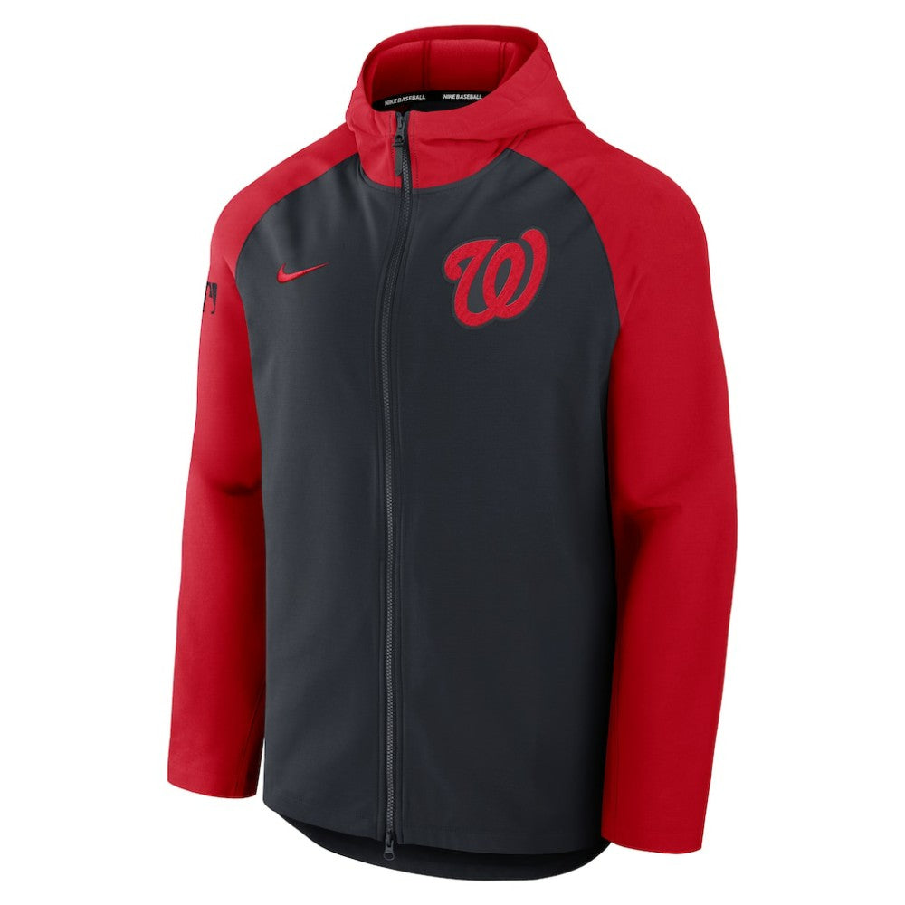 Washington Nationals Nike Authentic Collection Raglan Performance Full-Zip Jacket - MLB Jackets